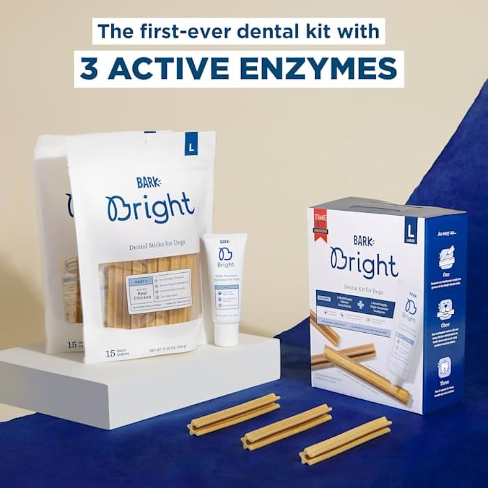 BARK Bright Large Dental Kit for Dogs, 26.29 oz, C