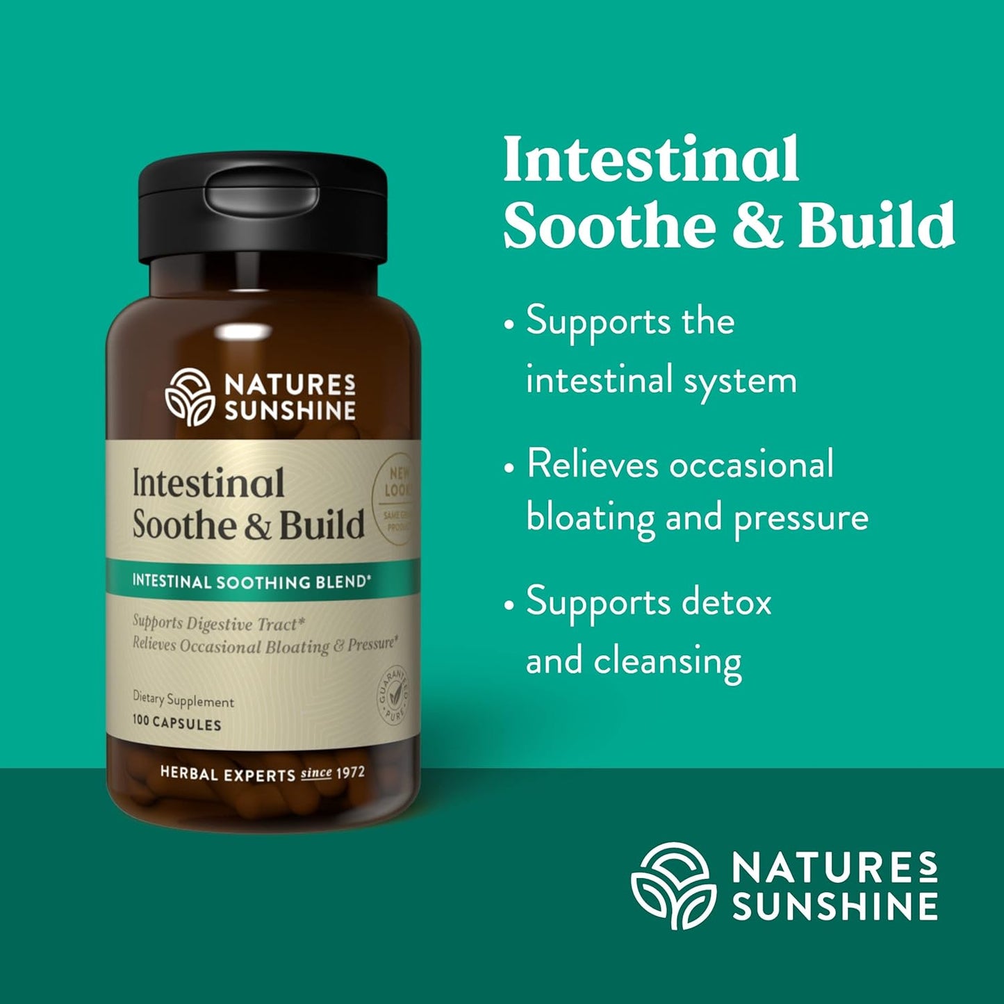 Nature's Sunshine Intestinal Soothe and Build 100 Capsules