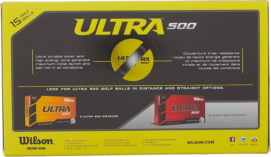 Wilson Ultra 500 Distance Golf Ball