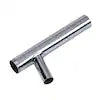 Dearborn 817TB-1 1-1/4" x 8" Branch Tailpiece, Hose & Clamp, Threaded Top - 20 Ga., 7/8" Branch, Chrome or Rough Brass finish