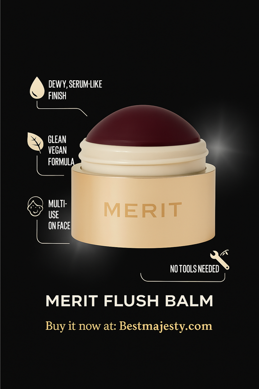 MERIT Flush Balm Cream Blush - 0.31 oz / 9 g (Apres (soft berry), 0.31 oz / 9 g)