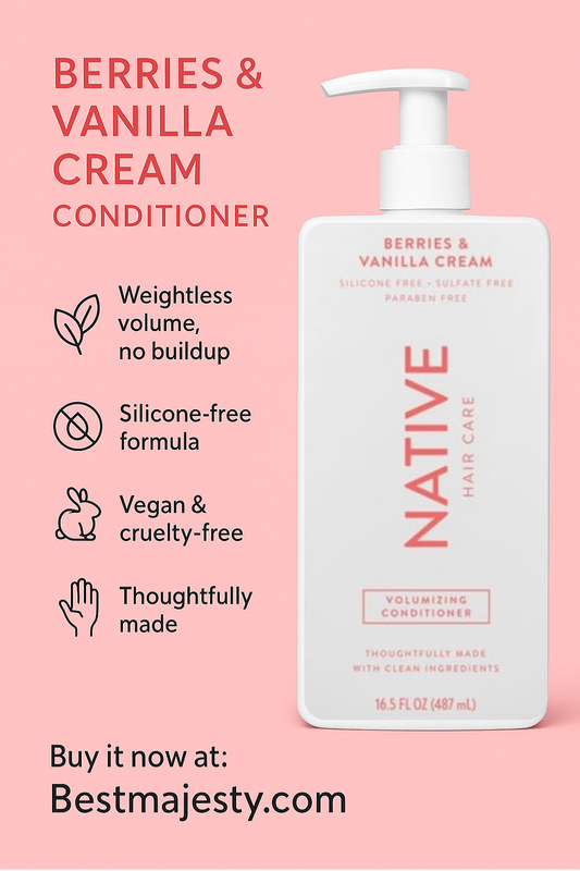 Native Berries and Vanilla Cream Shampoo and Conditioner Set, 8.25 Ounce (Pack of 2), Pink