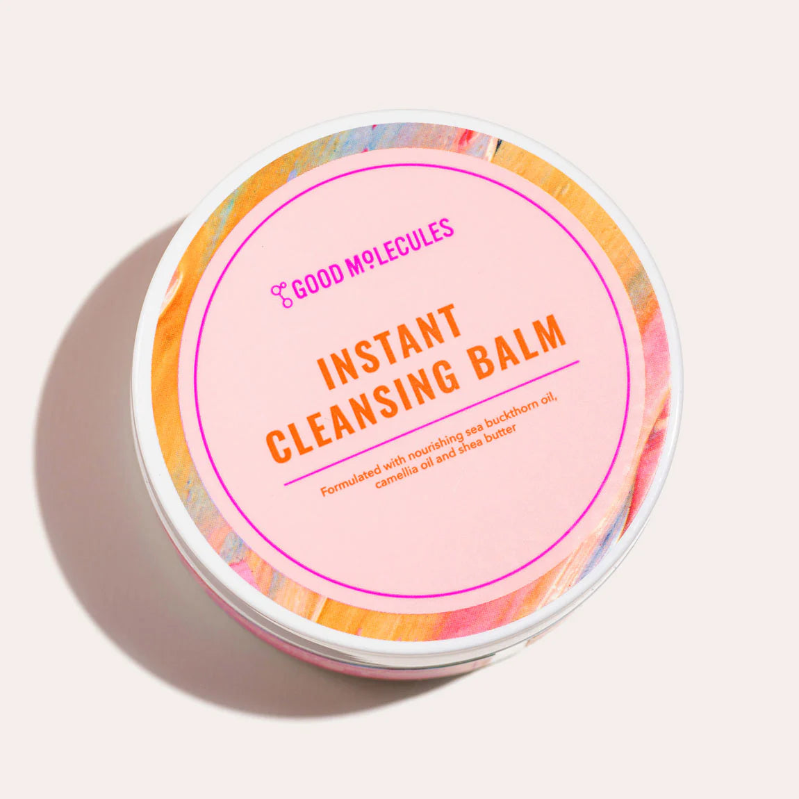 Good Molecules Instant Cleansing Balm - Facial Cleanser and Makeup Remover with Shea Butter, Sea Buckthorn, and Camellia Oils - Skincare for Face and Eyes